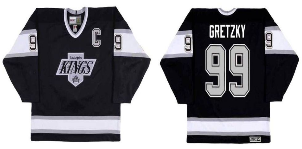 2019 Men Los Angeles Kings #99 Gretzky Black CCM NHL jerseys->los angeles kings->NHL Jersey